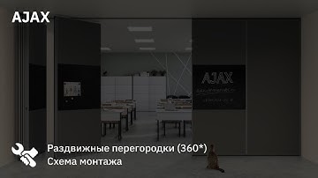 Монтаж раздвижных перегородок AJAX Rotation