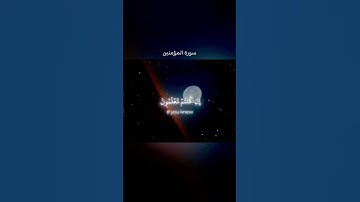 سورة المؤمنين سيقولون لله فقل أما تسحرون #اكسبلور #تلاوة_خاشعة #لايك