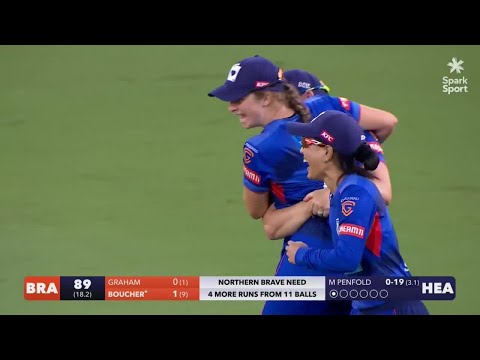 Final over suspense! Northern Brave v Hearts | SHORT HIGHLIGHTS | Dream11 Super Smash | Bay Oval