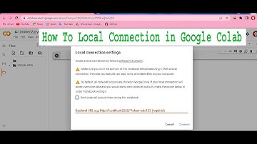Local Connection in Google Colab