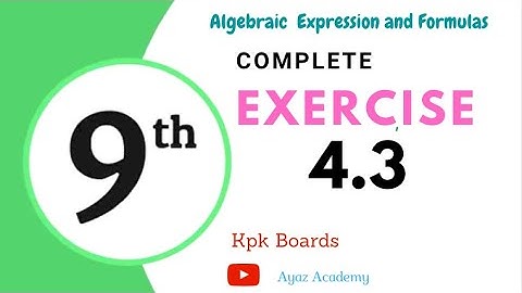 Oefening 4.3 Wiskunde klas 9 | Kpk-bord | Alle vragen