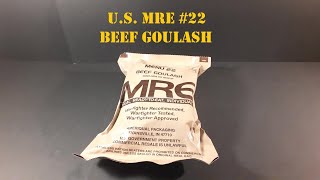 US MRE Menu #22: Beef Goulash | Military Ration Review and Taste Testing