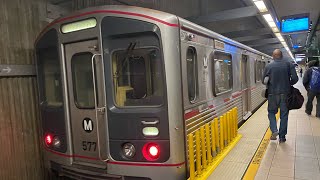 METRO B LINE (RED LINE) FULL RIDE UNION STATION TO NORTH HOLLYWOOD STATION