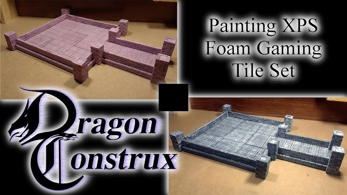 Building Basic 3in XPS foam Dungeon gaming Tiles for Dungeons