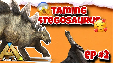Taming stegosaurus in ark mobile ep #2 | how to tame stegosaurus in ark ultimate mobile