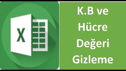 Koşullu biçimleme ve değer gizleme