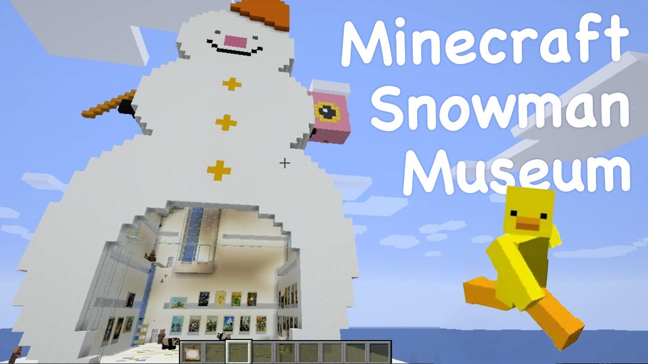 Minecraft 雪だるま美術館つくってみた 作業用bgm Youtube
