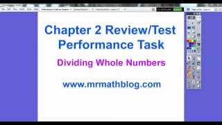 Performance Task on Chapter 2