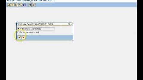 SAP ABAP- Search Help elementary Vimbue.avi