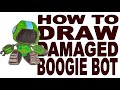 How to draw damaged boogie bot poppy playtime