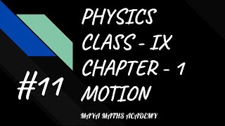 PHYSICS | CLASS IX |CHAPTER - 1, MOTION | LAKHMIR SINGH SOLUTIONS | LONG ANSWER QUESTIONS (4) | #11