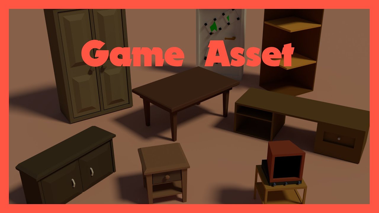 BLENDER Game Asset Creation 1 Furniture NightSoundGames YouTube