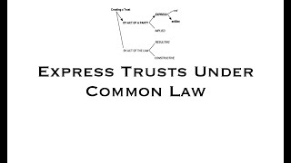 Express Trusts Under Common Law - Part 1