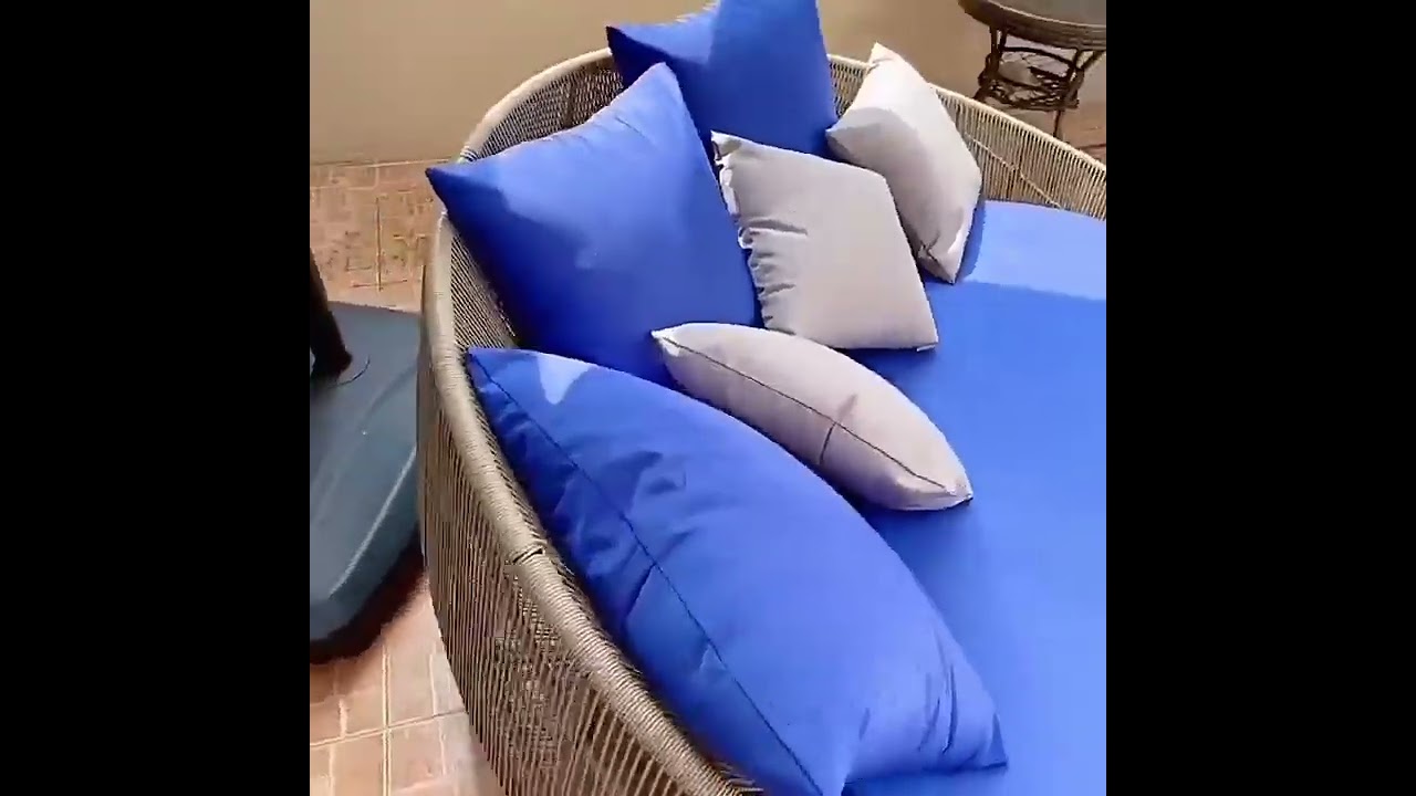 🛋️ Dark Grey PE Rattan Outdoor Daybed – Product Video