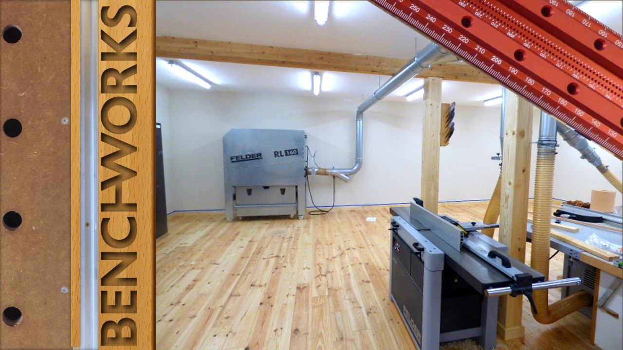 New workshop build part 6: dust collection and machines - YouTube