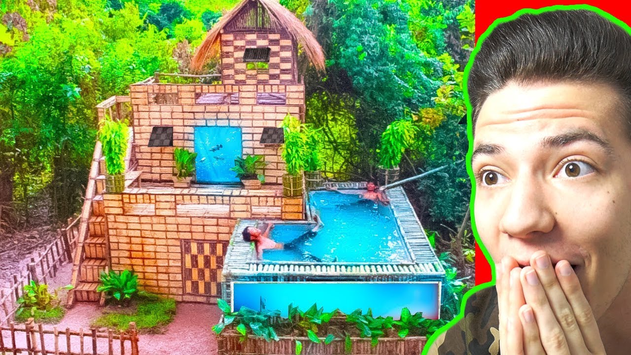 TITKOS LUXUS HÁZAT ÉPÍTETTEK MEDENCÉVEL A SEMMI KÖZEPÉN! 😱 *HIHETETLEN*