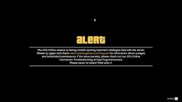 The GTA Online session is having trouble syncing (FIX!!)