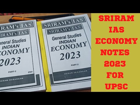 Sriram IAS Economy Notes 2023 For UPSC Unboxing u0026 Review