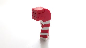 How to Build a LEGO Candy Cane from ONLY 10 Bricks! - Tutorial