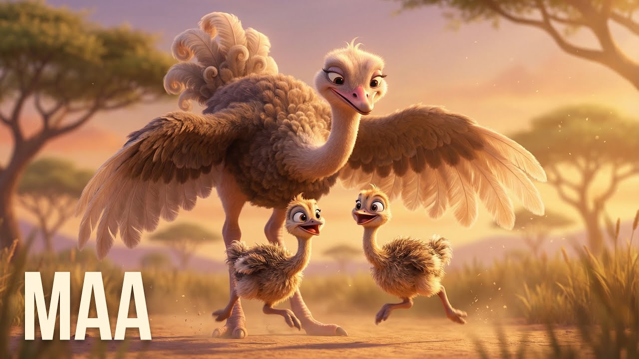 माँ शुतुरमुर्ग की भावुक कहानी 🐦💔 | Emotional Moral Story in Hindi | Nani Ki Kahani