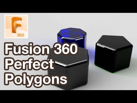 3D Model Perfect Regular Polygons in Fusion 360 Tutorial