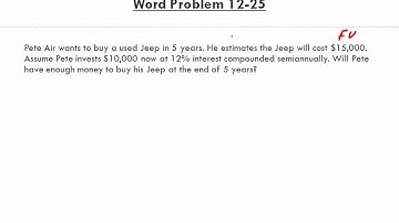 Math for Business and Applications   Ch 12 Word Problems 12 23 to 12 29