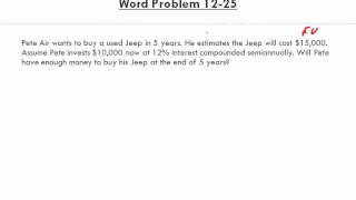 Math for Business and Applications   Ch 12 Word Problems 12 23 to 12 29
