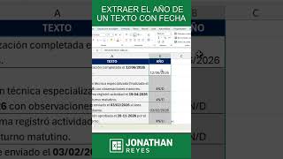Dos formas de extraer el AÑO desde texto en Excel (REGEX)