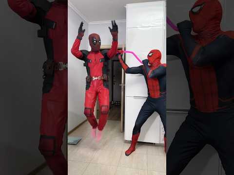 Spider-Man scared Deadpool😂 #tiktok