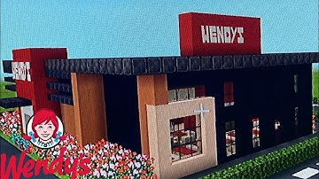 Minecraft Tutorial #120: How To Make A Modern Wendy’s (Fast Food Restaurant)