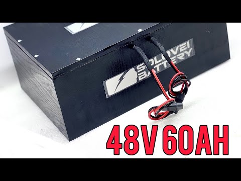 Акумулятор 48 в 60ач 2,8kW/h для ДБЖ сонячних станцій, накопичення енергії безперебійного живлення тощо, видео 4