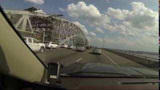 Congested Traffic aftermath, Dump truck crashes into Skyway Bridge Toronto Bound QEW 1of2