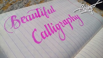 Calligraphy with marker pen || Hand writing with marker pen || RK Artz