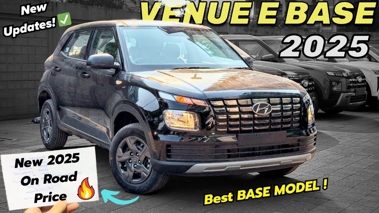 New Hyundai Venue Base Model 2025 🔥 - On Road Price, Features and Full Review ✅