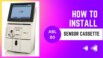 ABL 80 SENSOR CASSETTE INSTALLATION.