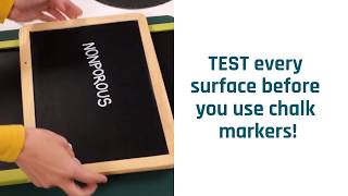 Chalk markers on chalkboards tutorial