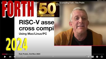 RISC-V assembly for cross compiling Forth - Rob Probin