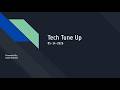 Tech Tune Up - 05/14/2026