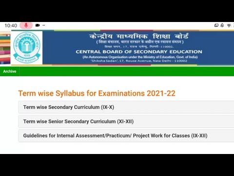 Term Wise Syllabus