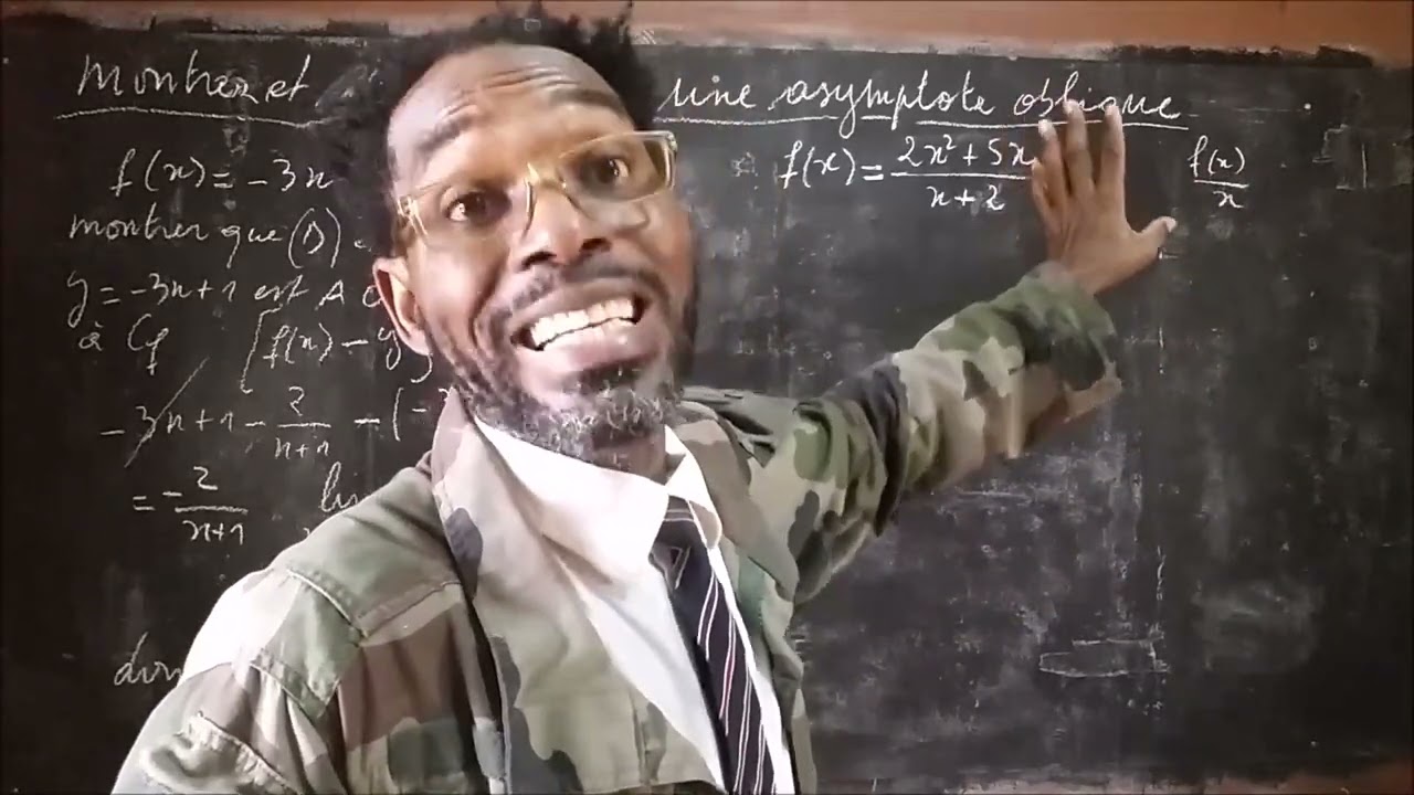 MONTRER QU'UNE ASYMPTOTE EST OBLIQUE ET LA DÉTERMINER