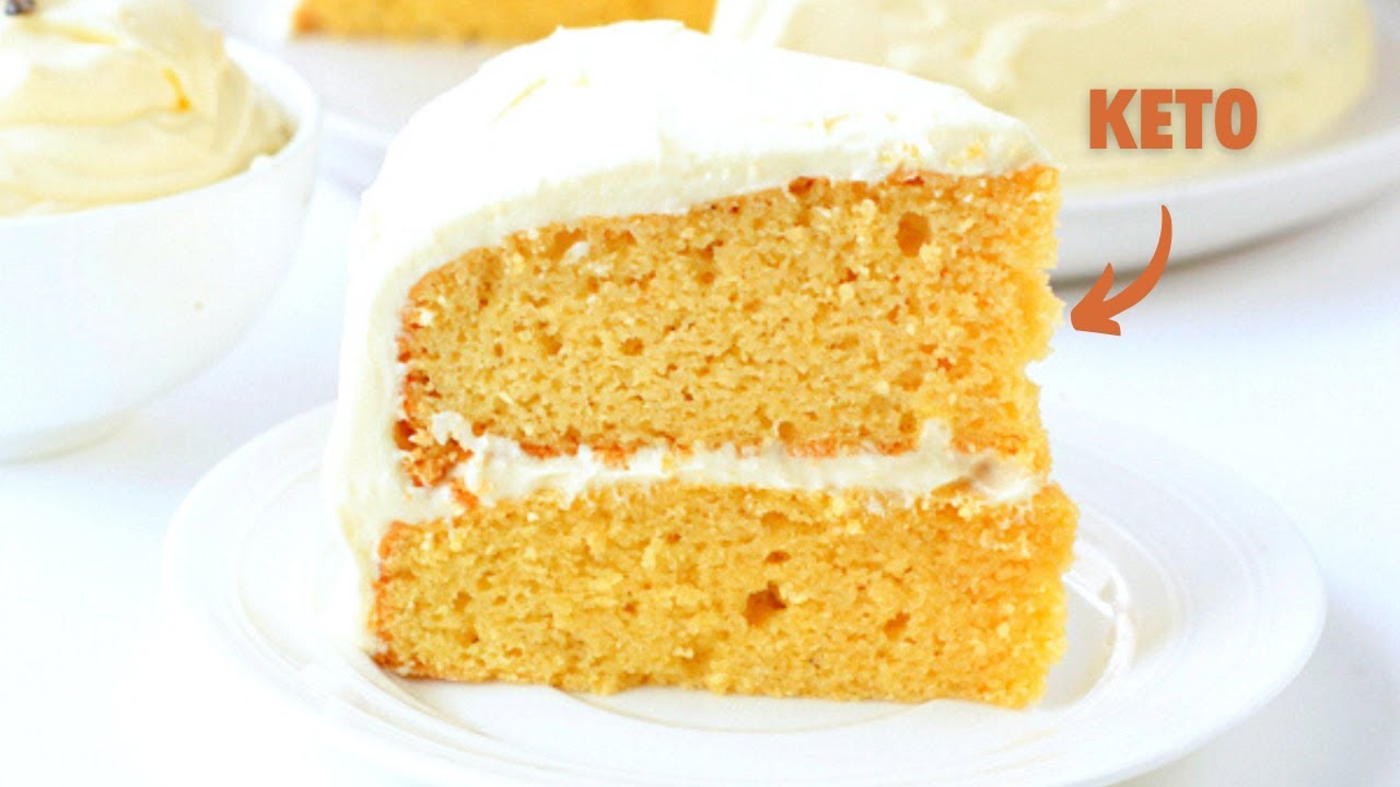 this 1-BOWL ALMOND FLOUR CAKE this is the Best Low-Carb KETO BIRTHDAY CAKE Recipe