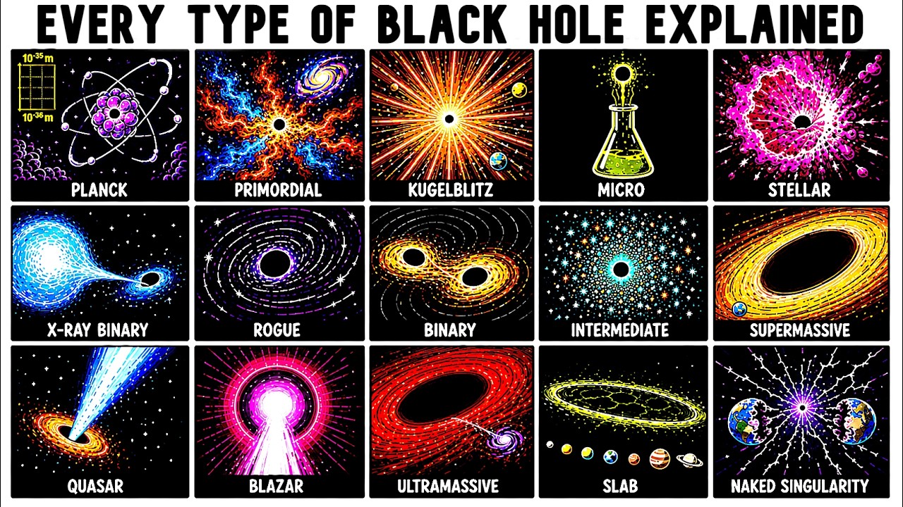 Every Type Of Black Hole Explained in 11 Minutes — Transcript