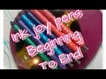 Glitter epoxy ink joy pens from beginning to end.