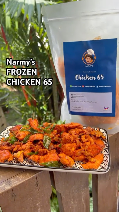 Narmy’s Frozen Chicken 65 🍗🌶️. Pre-marinated and ready-to-cook! Order now from narmys.com/shop 🛒