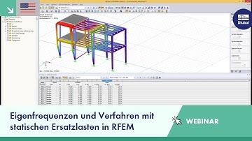 [EN] Webinar: Eigenfrequenzen und Verfahren mit statischen Ersatzlasten in RFEM