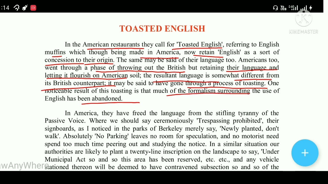 Toasted English(part 1) By R K Narayan wind chimes.