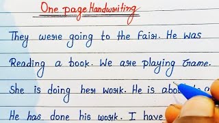 english writing kaise sudhare ||One page provide english hand writing || practice on english writing