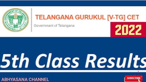 GURUKULA 5th CLASS ENTRANCE EXAM RESULTS - 2022 // DOWNLOAD YOUR RESULTS // TS // ABHYASANA CHANNEL