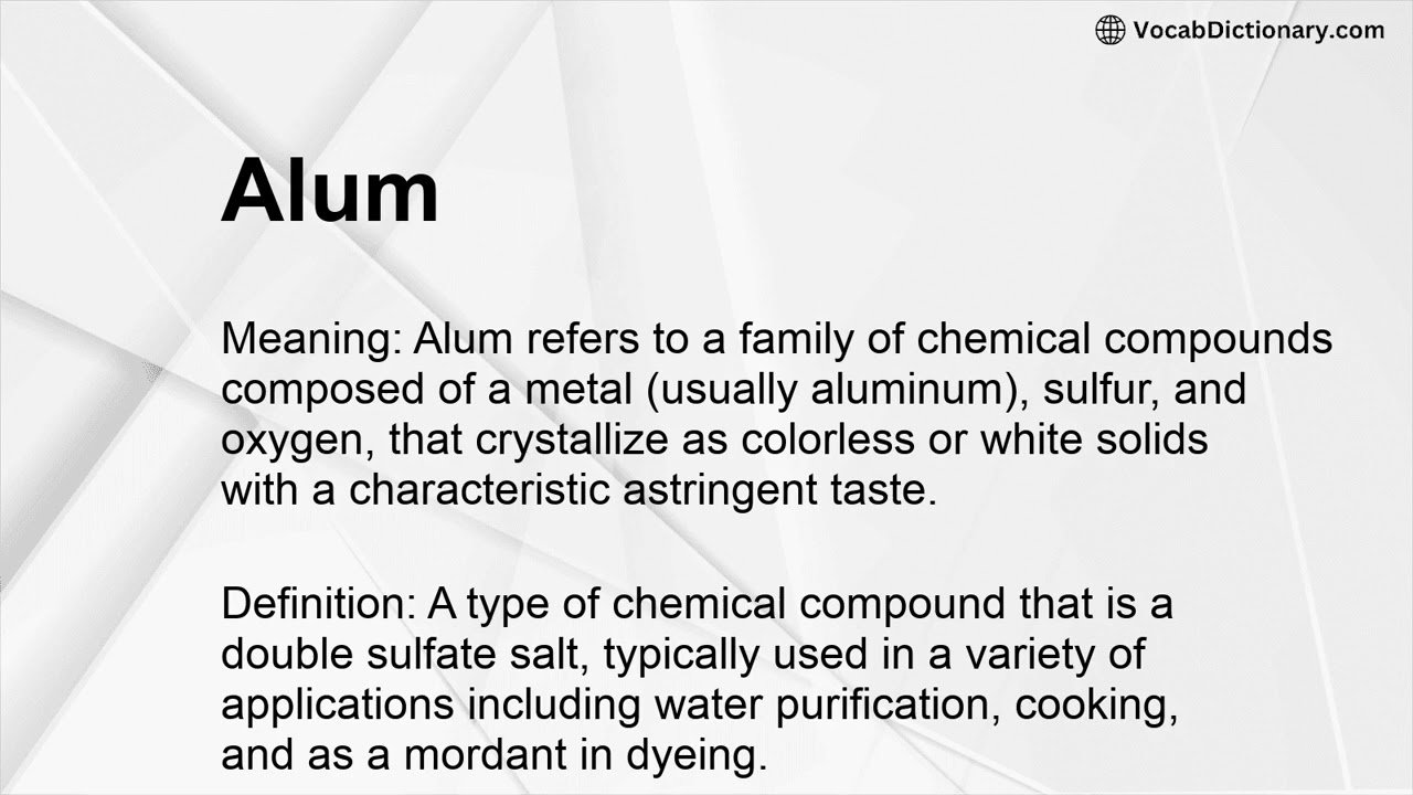 Alum Meaning