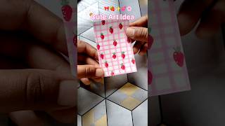 DIY Strawberry Bookmark 🍓/Easy Aesthetic Paper Craft🌸 #diy🎀 #bookmark 💕#aestheic #miniart